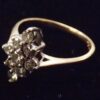 Eighties Ladies 3/4 Carat 9 Diamond Marquise Cluster 14K Yellow Gold size 6 - Image 7