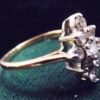 Eighties Ladies 3/4 Carat 9 Diamond Marquise Cluster 14K Yellow Gold size 6 - Image 8