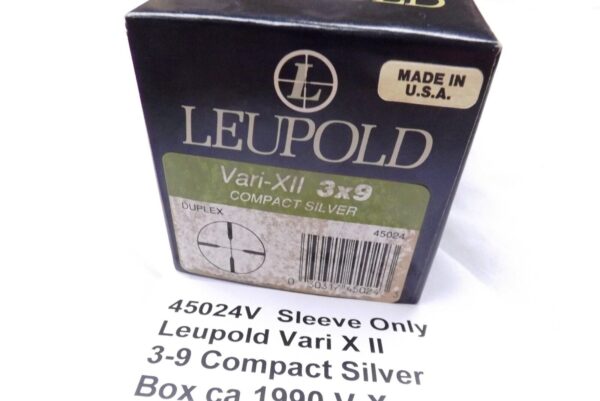 Factory Box Lid / Sleeve for Leupold 45024 VX-II 3-9 Compact Silver Scope - Image 7