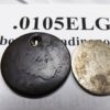 Holed Large Cent and Elongated Buffalo Nickel 1850s 1935 Railroad Souvenir