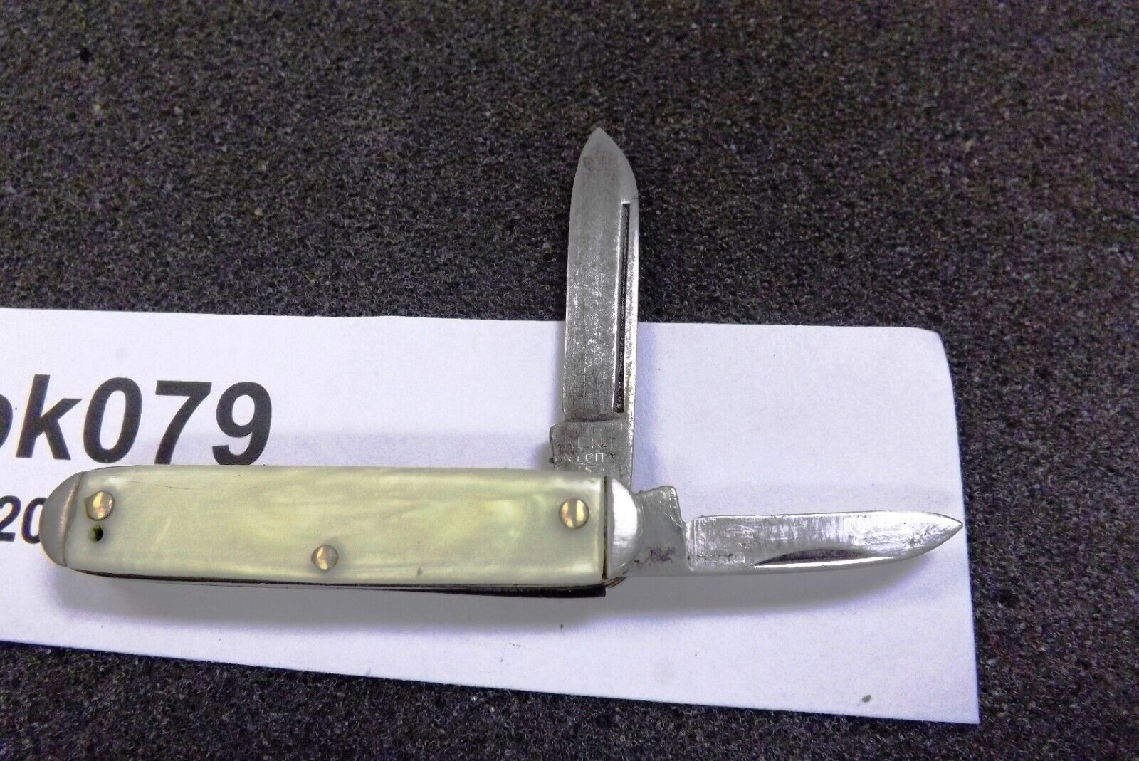 Kent NYC Imitation Pearl Miniature 2 Blade Woolworths Novelty Jack Knife 1930s