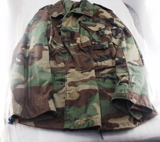 NATO Camo US Army Military Coat size Medium Exc Golden mfg ca 1980 SA0452