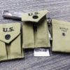 Replica WWII Double Magazine Case 1911 Government .45 OD Canvas Boyle 1942 - Image 12