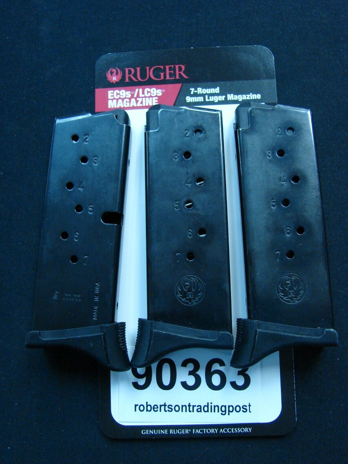 Ruger LC9 9mm Factory 7 Shot Magazines 90363 Extension type 3 Ship Free!