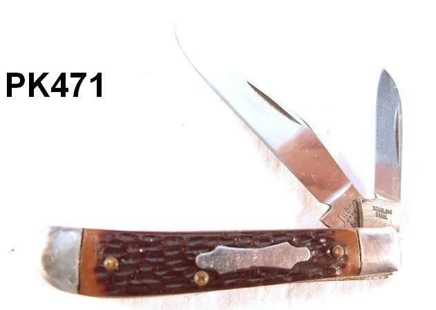 Sabre Japan 2 Blade Jack Pocket Knife Peanut Style VG-Exc ca 1960s $5 Ship