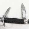 c 1940s Imperial 4 Blade Scout Knife Rough Black VG