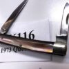 1973 Queen Steel #59 Smoked Abalone 2 Blade Pen Knife Mother of Pearl Mint - Image 6