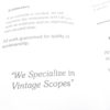 1980s Parsons Scope Service Flyer Ross OH VG with Card Collectable 2 Documents - Image 7