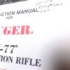 1989 Ruger Manual Registration Conversion Card for M77 Bolt Action Rifles - Image 3