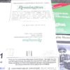 1997 Remington Manual, Repair Sta., Museum, Regist., Decal, Env. for 870 6 Docs - Image 4