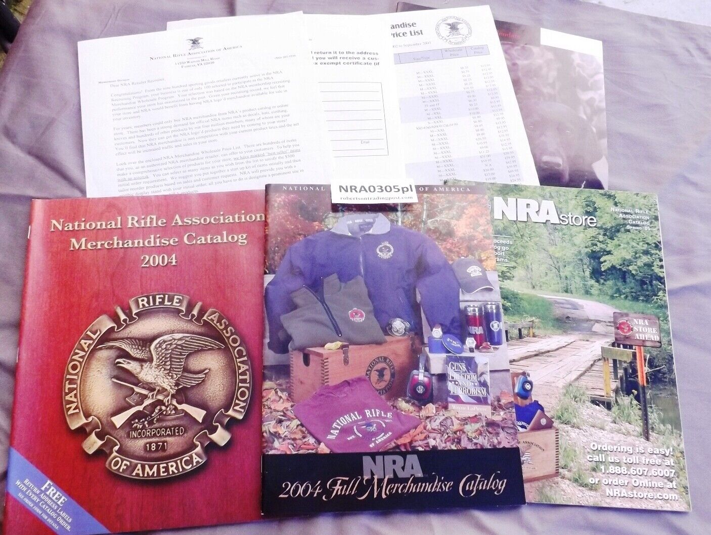 2003-04 NRA Retail Merchandiser Recruiter Application & Catalogs 8 Documents