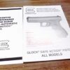 Glock Owners Instruction Manual & Preventive Maintenance 2 Docs 2006-2011