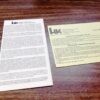 Heckler & Koch 1993 Lifetime Warranty Card Unissued Sterling + Roller, Chantilly