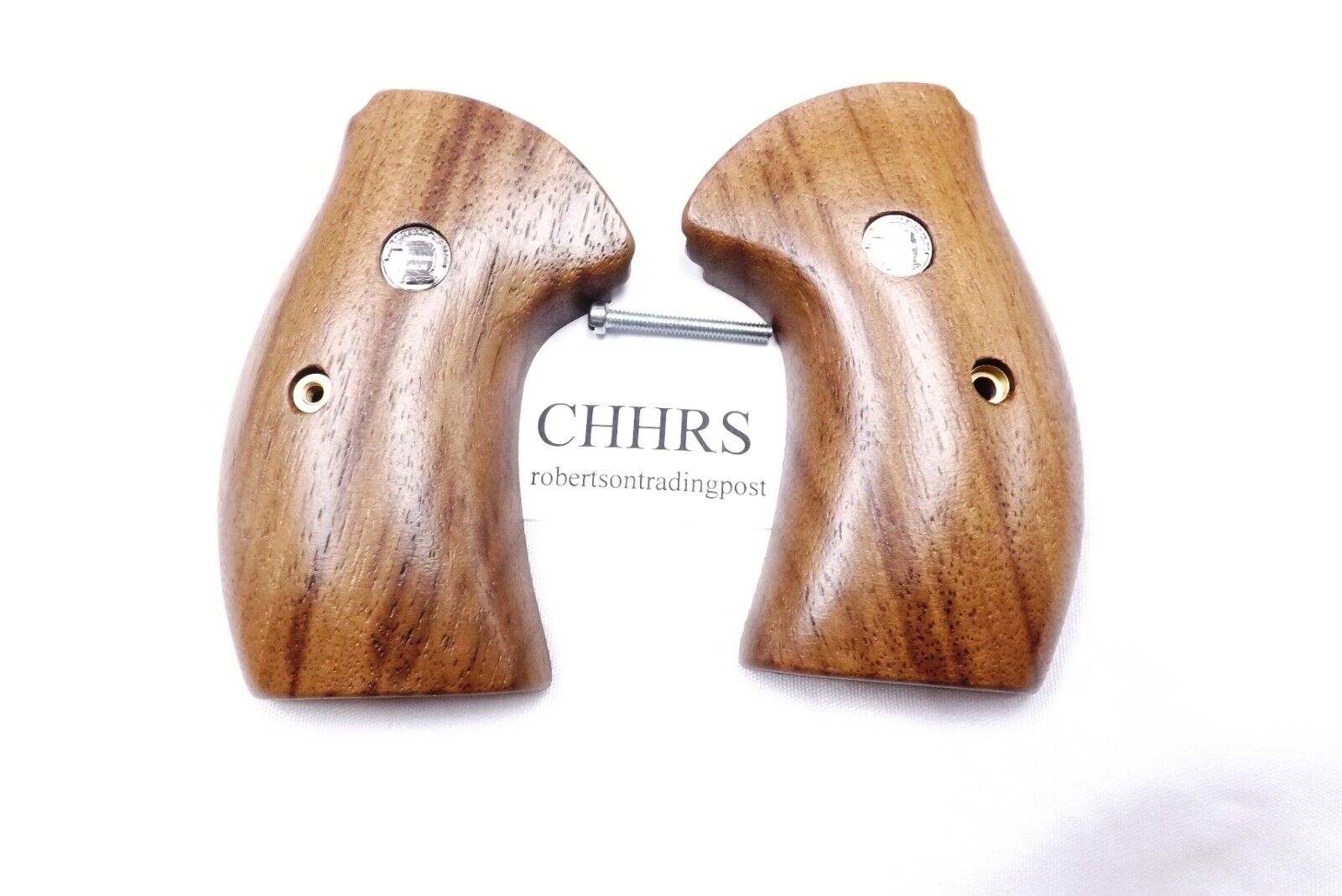 Herretts Walnut Combat Grips fit All Charter Arms Revolvers Walnut Shooting Ace