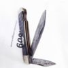 Imperial 2 Blade Easy Opener Rough Black Jack 1940s Very Good Pen & Clip - Image 3