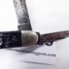 Imperial 2 Blade Easy Opener Rough Black Jack 1940s Very Good Pen & Clip - Image 4