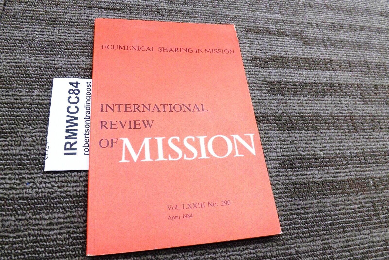 International Review of Mission 1984 Ecumenical Sharing WCC Cold War Era Documen