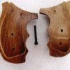 Sile Italian Walnut Combat Finger Groove Grips fit S&W J Round 36 60 silJC - Image 12