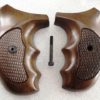 Sile Italian Walnut Combat Finger Groove Grips fit S&W J Round 36 60 silJC - Image 4