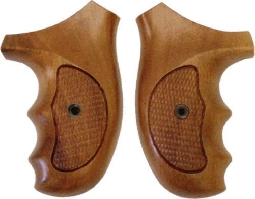 Sile Italian Walnut Combat Finger Groove Grips fit S&W J Round 36 60 silJC