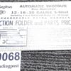 1968 Factory Remington Instruction Folder Owners Manual for 1100 Shotgun Exc