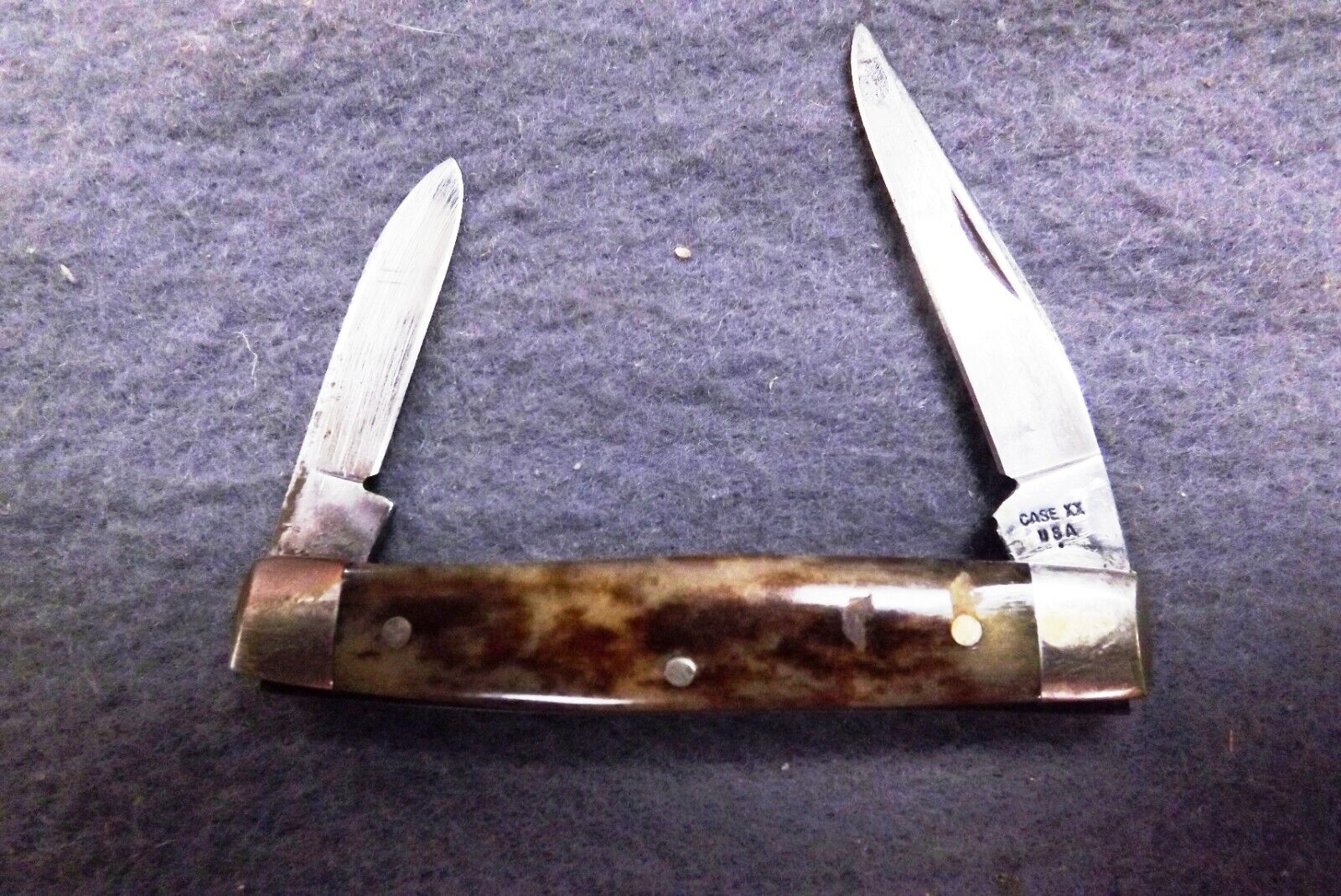 1979 1 Dot Case 2 Blade Appaloosa Pen Knife A62033 Bone Handled Pocket Knife