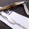 1981 Case 2 Blade 05263 R SSP Eisenhower Pen Pocket Knife 9 Dot Lightning Exc - Image 6