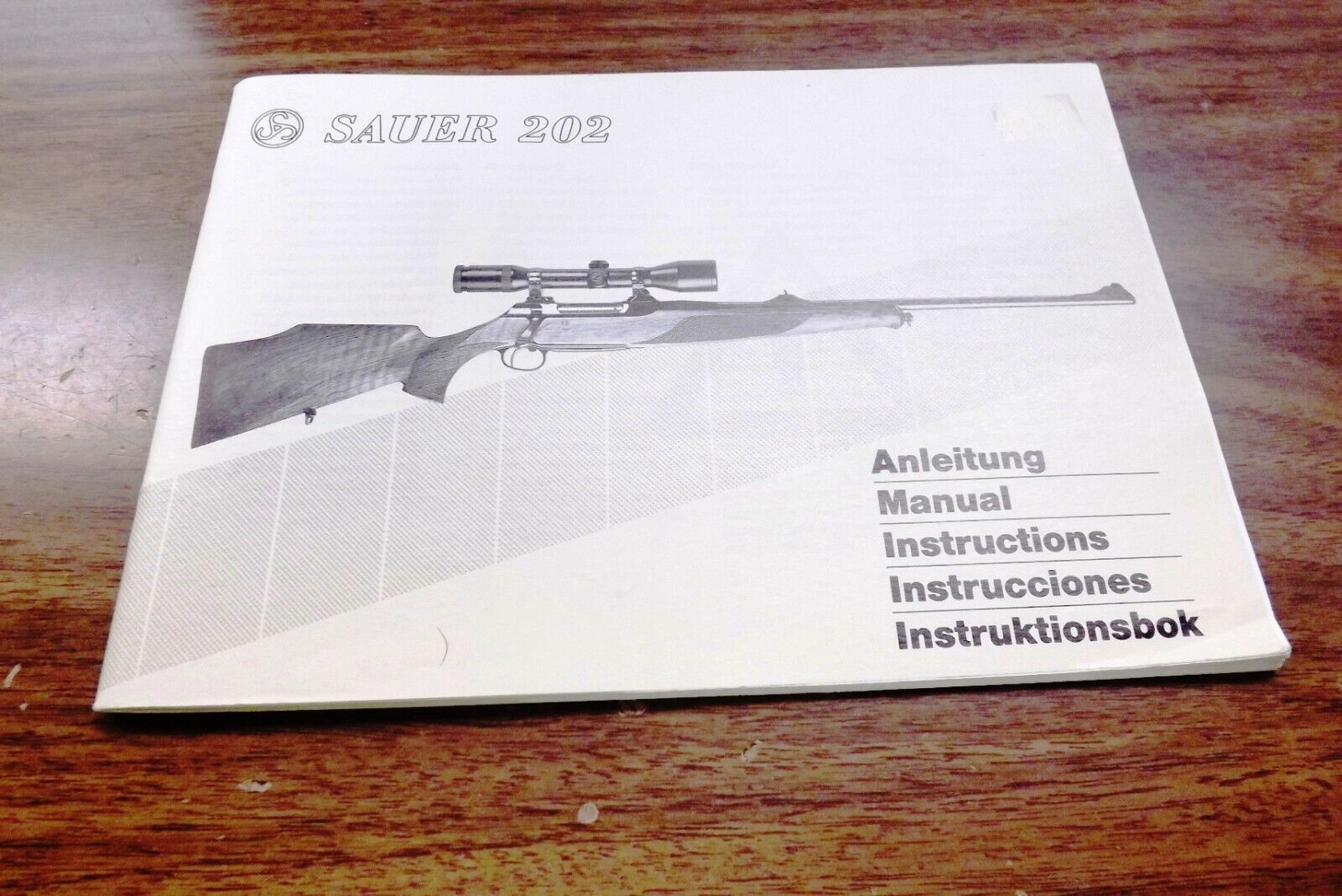 1993 Sauer 202 Rifle Owners Instruction Manual Factory Sig 63 Pg VG 5 Languages