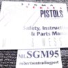 1995 Smith & Wesson Factory Sigma Instruction Manual Unissued SW9 SW40 S&W