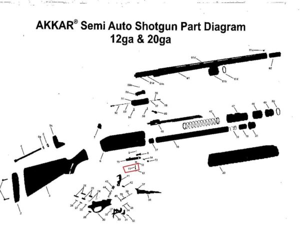 Akkar Charles Daly 300 335 Pump 600 635 Auto Action Release Feed Latch Pin - Image 5