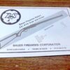Bauer Factory Owners Manual Warranty Registration for Rabbit Shotgun 1982