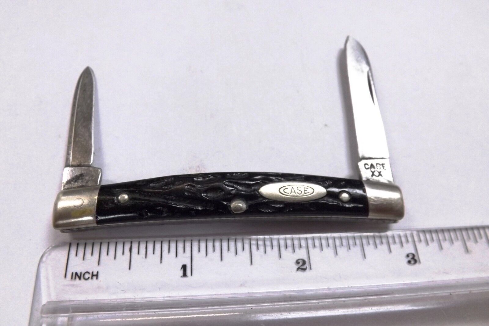 Case XX 6269 Congress 2 Blade Rough Black Pen Knife VG 1940s 2 7/8 in 1940s