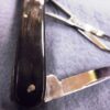E. Bruckmann Mann Medium Scout Utility 1950s Pocket Knife Scissors Horn Handles - Image 5
