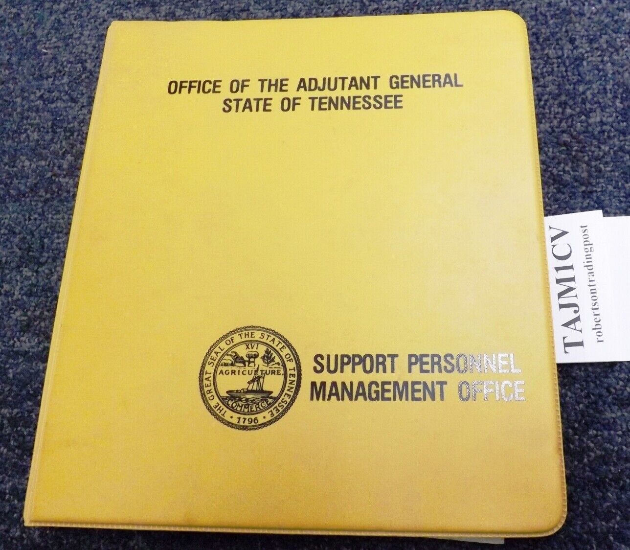 Tennessee National Guard Manual for M1 Carbines Copy from Canfield 1988 VG