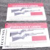 Thompson Center 1994 Contender Carbine Owners Instruction Manual w Registration - Image 3