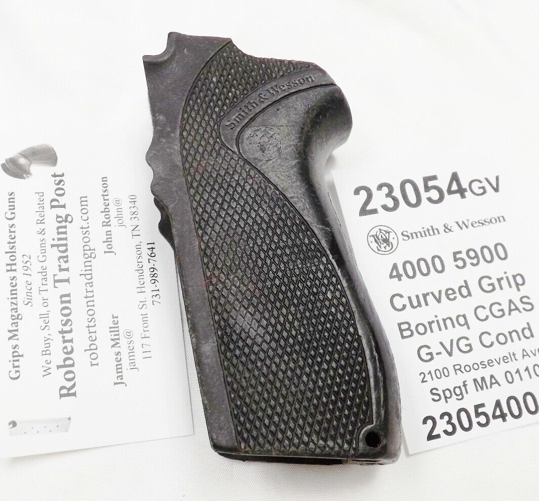 Used Factory Grip for S&W 4006 5906 Pistols Curved 1 Piece 5900 4000 Series