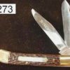 Winchester 1873 Centennial 2 Blade Giant Trapper Knive Bone Handles Exc Cond