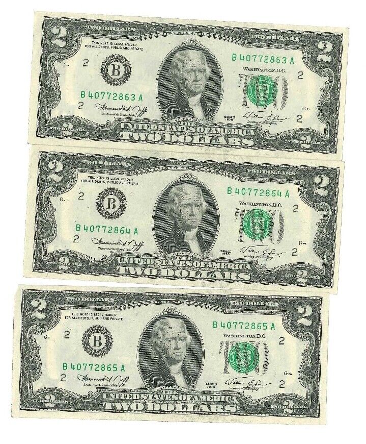 19 US $2.00 Bills NY CLE CHI Minneapolis Banks F – XF $3 each USN026