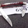 1960s Case XX USA No Dots Brown Bone 2 Blade Pen Pocket Knife 6233  Exc - Image 6