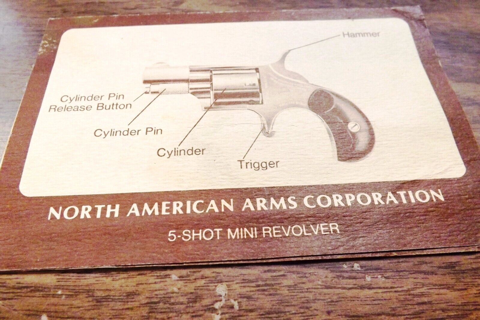 1978 Owners Instruction Manual North American Arms Mini Revolver Newbury