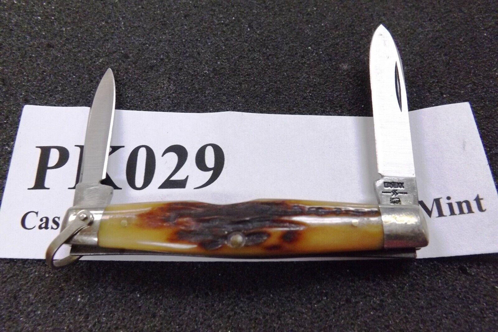 1980 Case Stag 2 Blade Pen Knife 52042 R SSP Lanyard Loop Stainless Exc