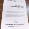 1983 Heckler & Koch PSG1 Spec Sheet Original Paper VG Oberndorf Germany