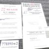 1991 Ruger Instruction Manual, Registration, Old Revolver Card for M77 Mark II
