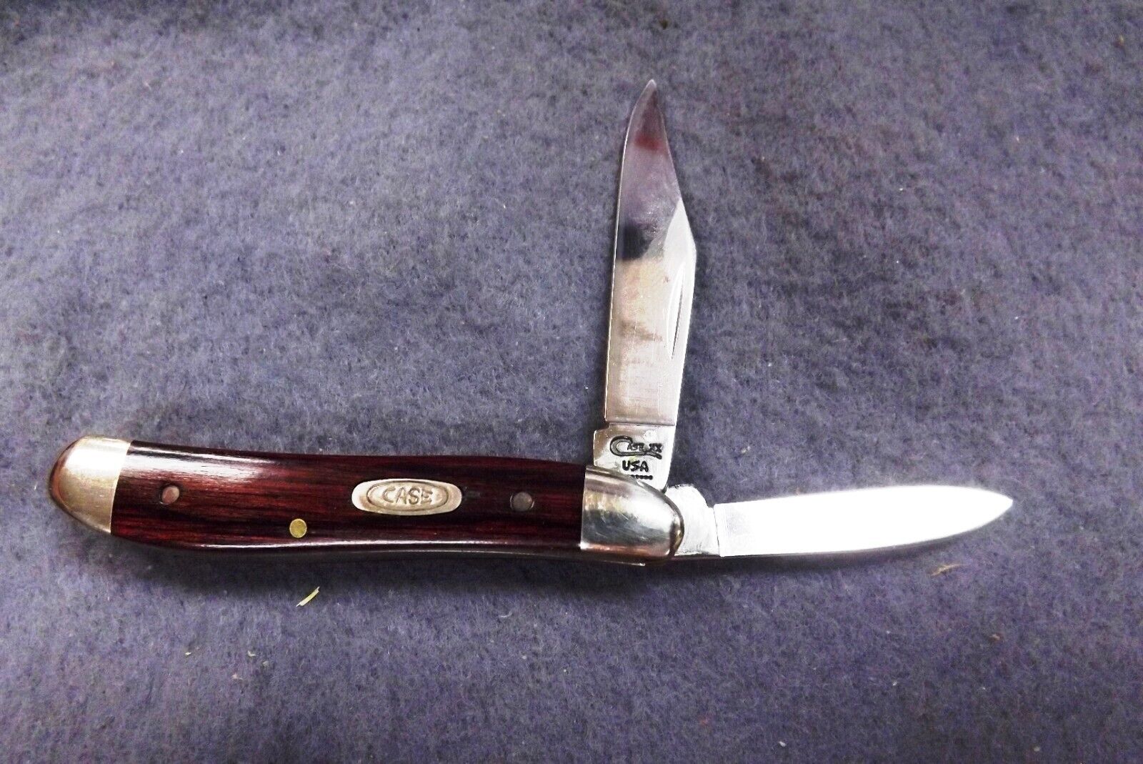 1993 Case 7220 SS Stainless Peanut Rosewood Handled Mini Jack Pocket Knife Mint