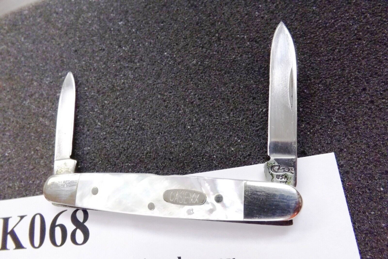 1997 Case 2 Blade Mother of Pearl Handled Pen Pocket Knife 08263 SSP Exc