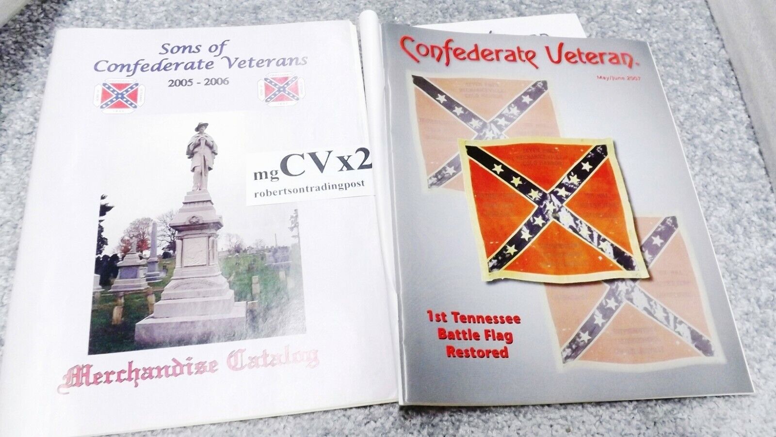 2 Confederate Veteran Magazines 2007 Lee Bicentennial & Merchandise Catalog