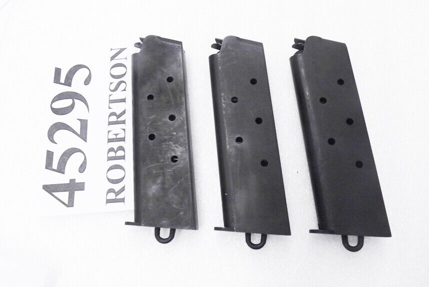 3 WWI Correct Replica Magazines for Colt Govt 1911 .45 ACP Lanyard Loop $21 ea Free ship