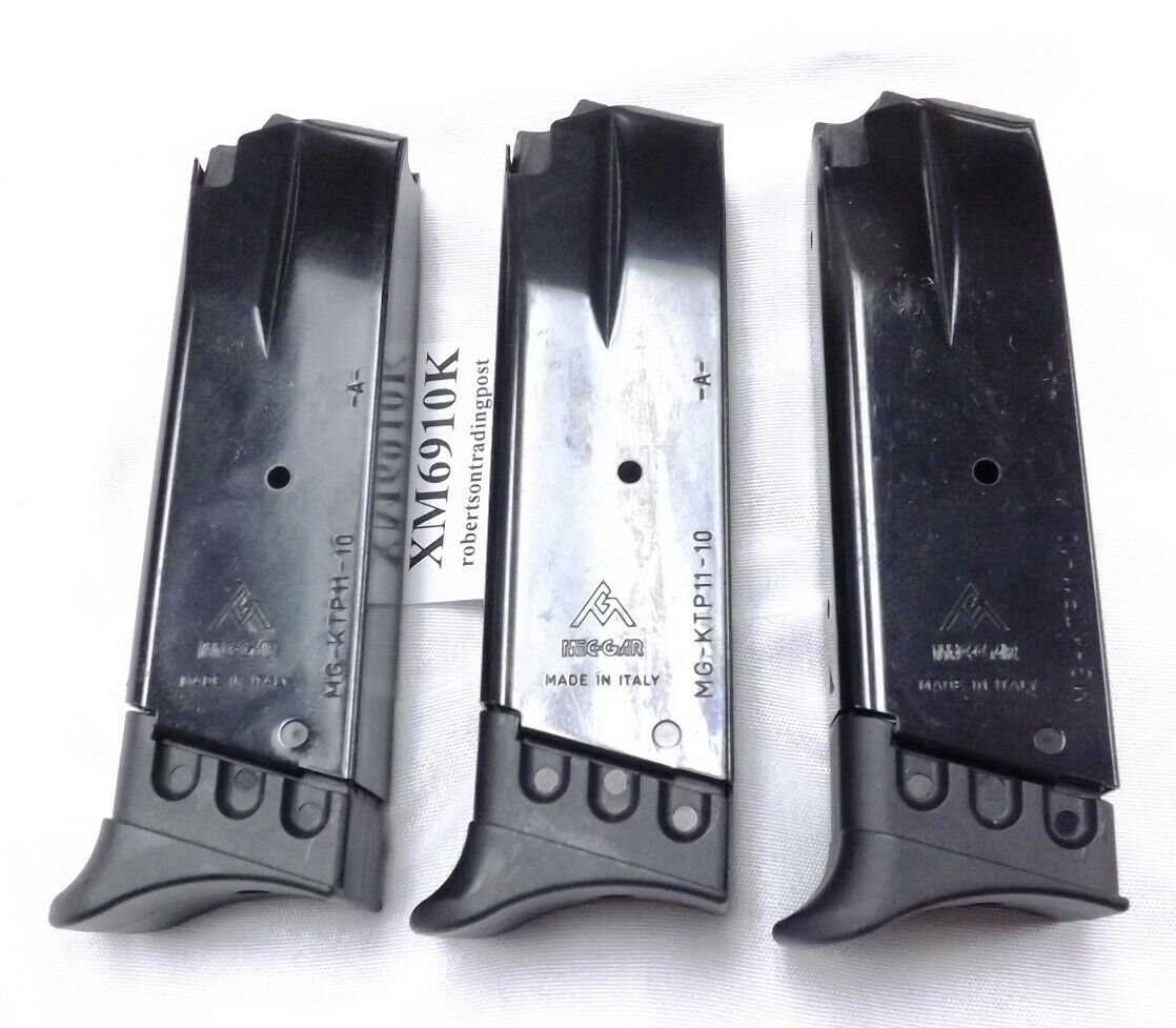 3 Mec-Gar 10 Shot Magazines fit Smith & Wesson 9mm 469 669 6906 $27 ea Free ship