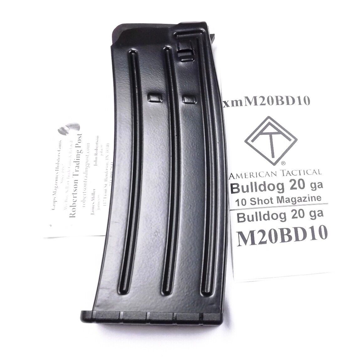 ATI 10 Shot Magazine for 20 Gauge Bulldog Shotguns Bullpup EVO Tristar 20 ga