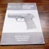 Beretta 8000 Cougar Pistol Owners Instruction Manual 2001 1st Year Gardone VG